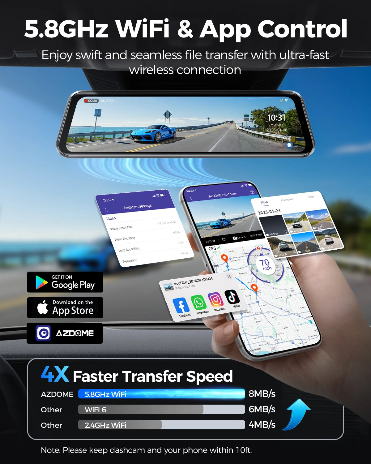 Mirrortek Mirror Dash Cam 4K — Starter