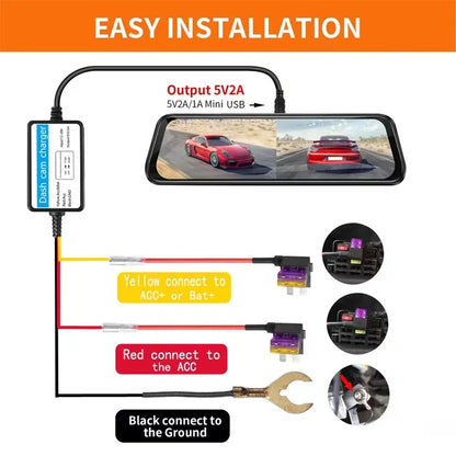 Mirrortek Hardwire Kit — 24H Parking Mode