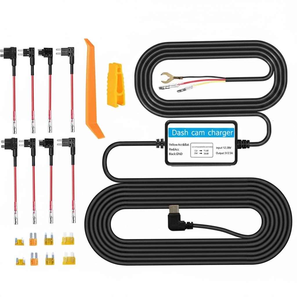 Dash Cam Kit - Alta Qualidade Fundo Branco